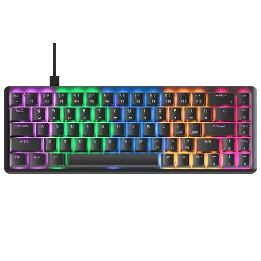 Tastatura žična gaming Rampage REBEL Low Profile mehanička crveni switch 38868
