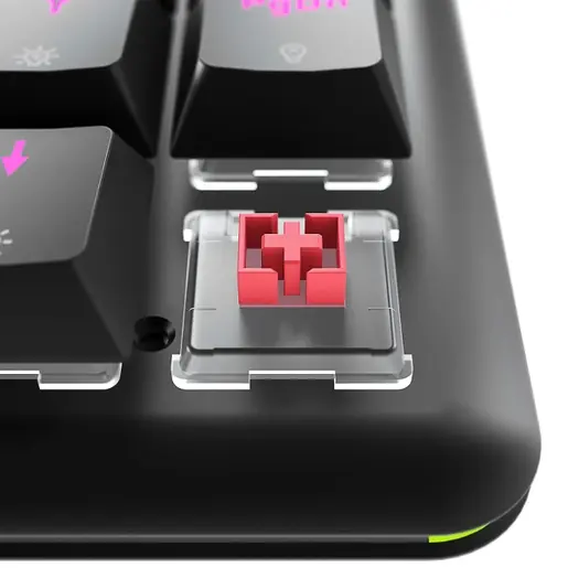 Tastatura žična gaming Rampage REBEL Low Profile mehanička crveni switch 38868