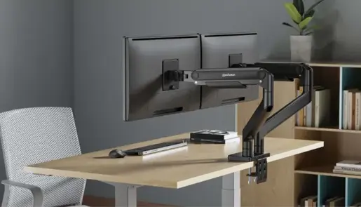 Stoni nosač za 2 monitora Manhattan 17"- 45" 462587