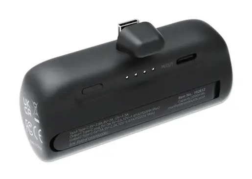 Powerbank Manhattan 102612 5000mAh 20W/Black/USB-C
