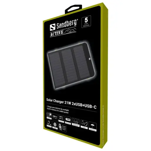Solarni punjač Sandberg 420-55 21W 2xUSB+USB-C