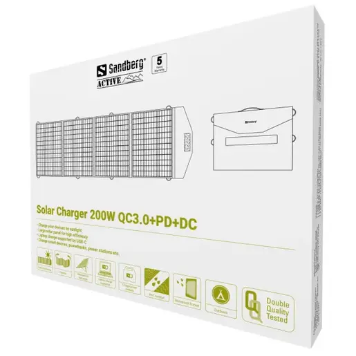 Solarni panel punjač Sandberg 420-82 200W QC3.0/PD/DC