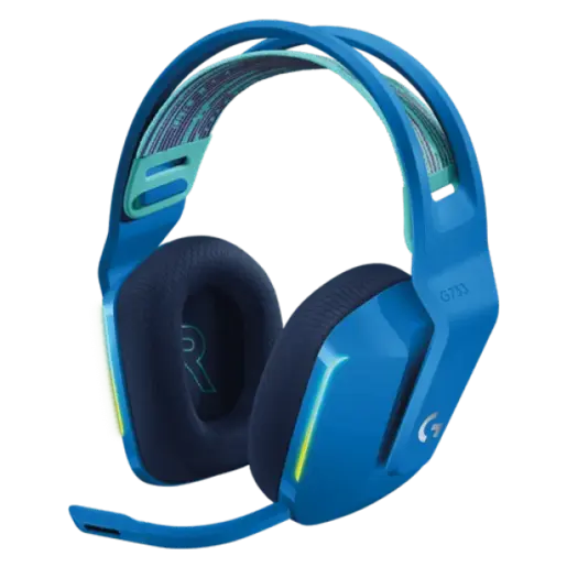Slušalice Wireless gaming Logitech G733 Lightspeed RGB plave 981-000943