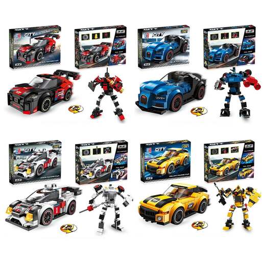 Kocke za sklapanje Transformers 2u1, 4 verzije