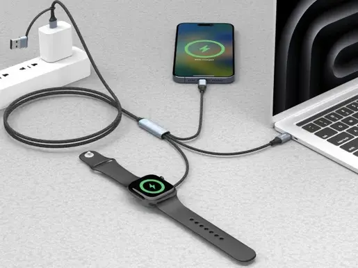 Kabl Sandberg 3u1 441-69 2xUSB-C/Mag Safe/100W