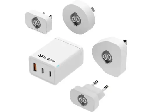 Sandberg 3in1 TravelCharger USB-C/A 65W 441-59