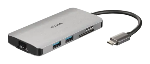 Docking D-Link DUB-M810 8in1 USB-C - HDMI/USB3.0x2/CR/PD/GLAN