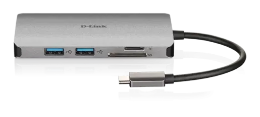 Docking D-Link DUB-M810 8in1 USB-C - HDMI/USB3.0x2/CR/PD/GLAN