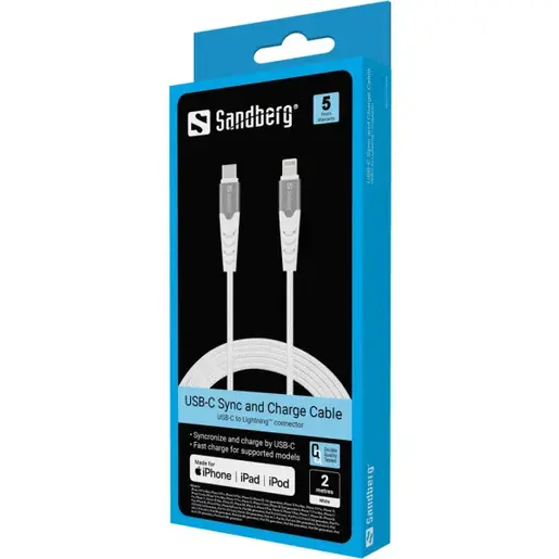 Kabl Sandberg 136-48 USB-C na Lightning 2m