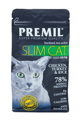 Premil suva hrana za mačke Super premium- Slim cat 1,5kg