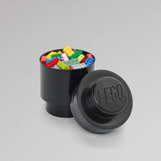 LEGO kutija za odlaganje, okrugla (1): Crna 40301733