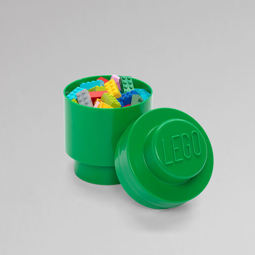 LEGO kutija za odlaganje, okrugla (1): Tamnozelena 40301734