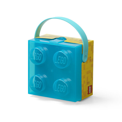 LEGO kutija za užinu sa ručkom: Prozirno svetlo plava 40240010