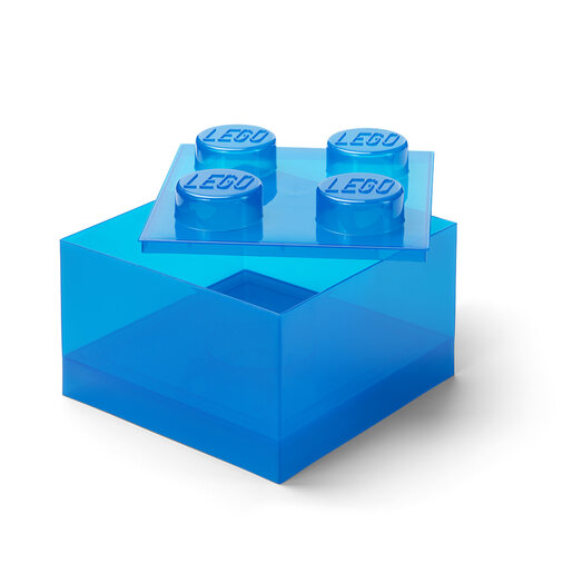 LEGO kutija za odlaganje sa poklopcem (4): Svetlucavo plava 40090805