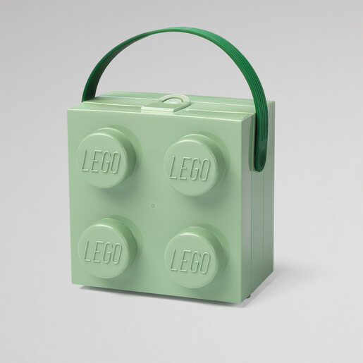 LEGO kutija za užinu sa ručkom: Peščano zelena 40240005