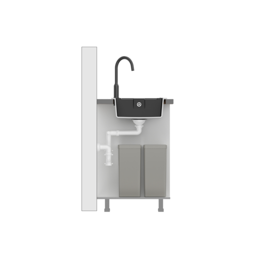 Quadron ugradna sudopera CHRISTIAN 116 GraniteQ HCQC6045CZK_PC