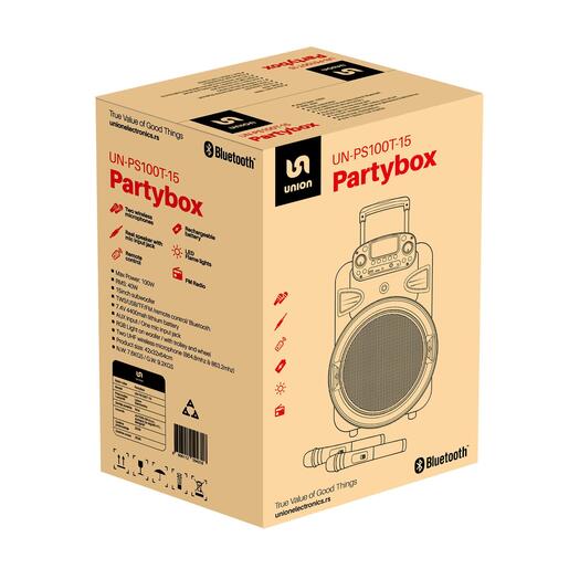 Union PartyBox 100W 15" Trolley UN-PS100T-15