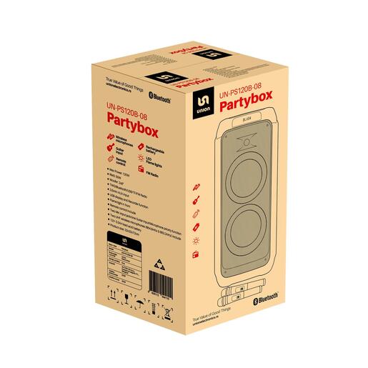 Union PartyBox 120W 8'' Flame UN-PS120B-08
