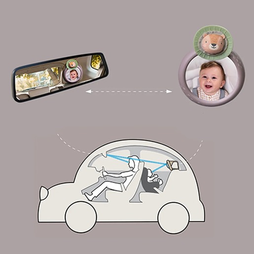 Taf Toys savannah igračka za auto sa ogledalom 22114115