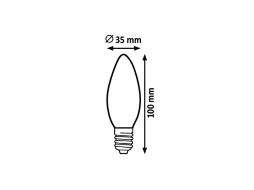 Rabalux LED vlakna Filament-LED