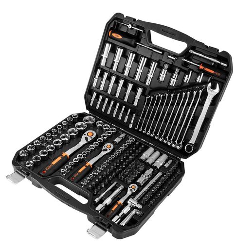 Set nasadnih ključeva – 219 delova, 1/2, 3/8, 1/4, CrV, NEO TOOLS 10-076