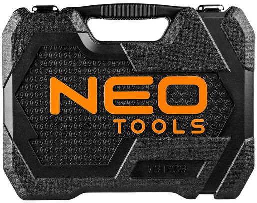 Set nasadnih ključeva, 73 dela, 1/2, 1/4, CrV - NEO TOOLS 10-054