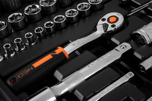 Set nasadnih ključeva, 73 dela, 1/2, 1/4, CrV - NEO TOOLS 10-054