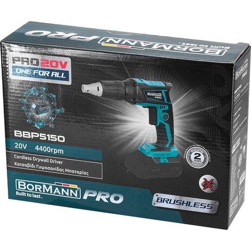 Aku. odvrtač za gips (šauber), 20V - BORMANN PRO BBP5150