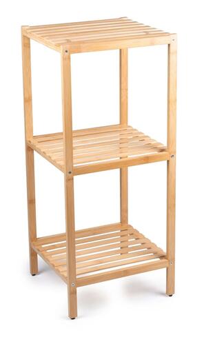 ALPINA Bambusova polica za kupatilo sa 3 nivoa 33 × 31,5 × 77,5 cm
