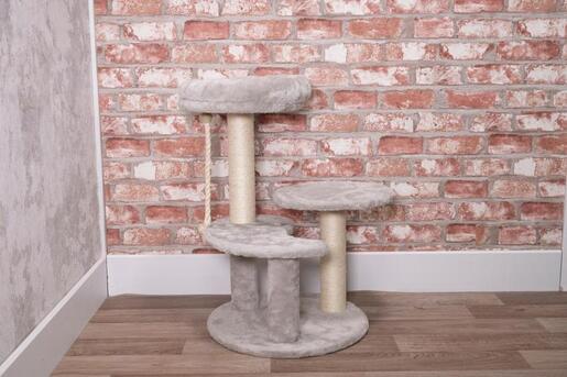 PET COMFORT Stub za grebanje za mačke sivi 40 × 40 × 62 cm