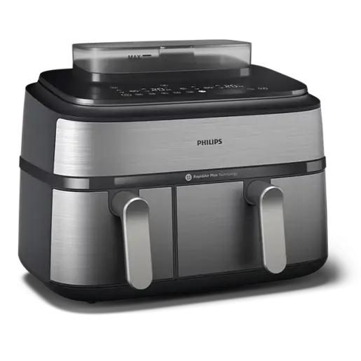 Philips friteza na vruć vazduh sa dve korpe NA555/00, 2750W, 9l