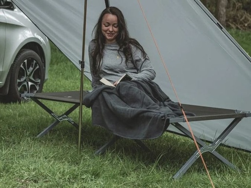 EASY CAMP Ćebe za kampovanje od flisa Heather