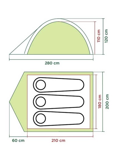COLEMAN Šator za tri osobe Darwin 3