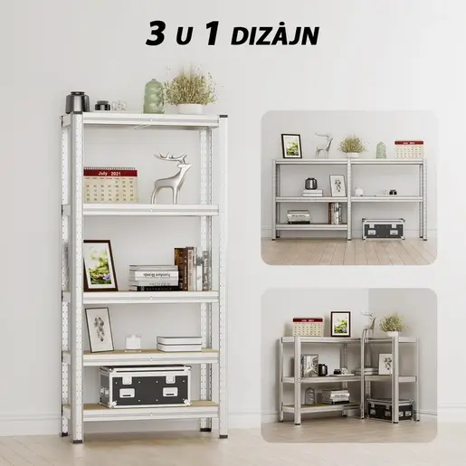 SuperHome 180x90x30cm 175Kg Metalna Montažna Polica