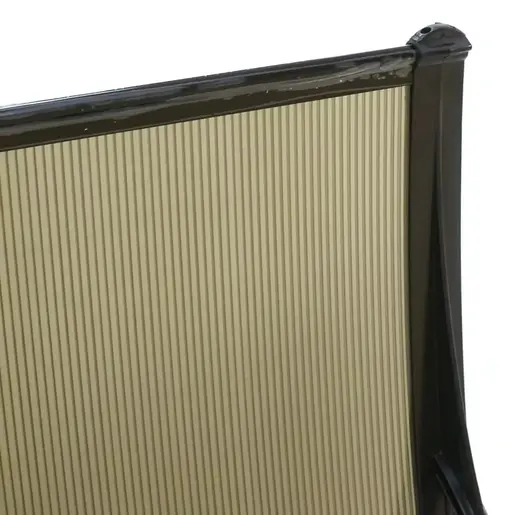 Nadstrešnica Aluminijumska 270x120cm Crna Bronza 5mm
