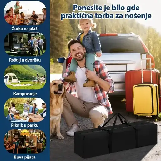 Venturo Garden 3x3m Sivi Paviljon sa mehanizmom