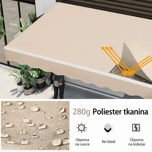 Montelux Solara 300x250cm Bež Tenda
