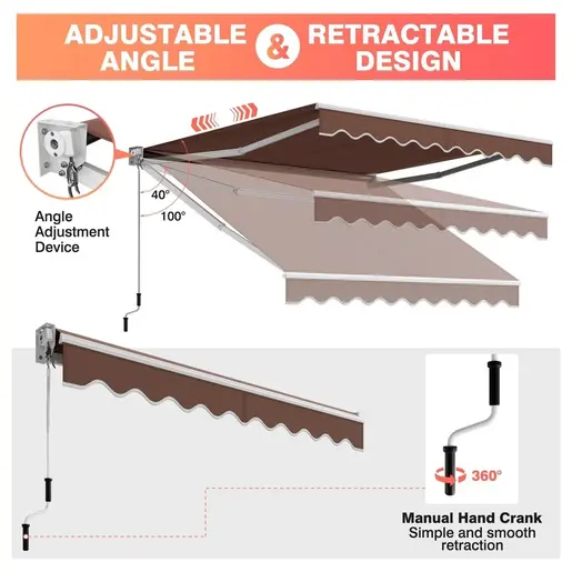 Montelux Solara 250x200cm Braon Tenda