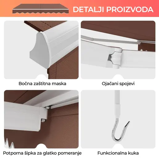 Montelux Solara 250x200cm Braon Tenda