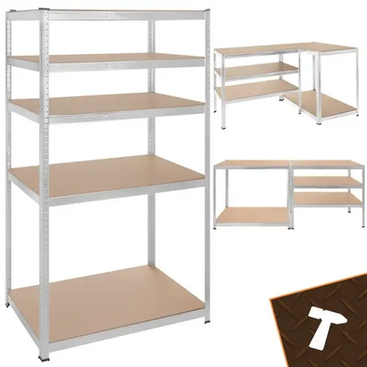 Bigstern Metalna Montažna Polica 180x100x60cm 5x200kg