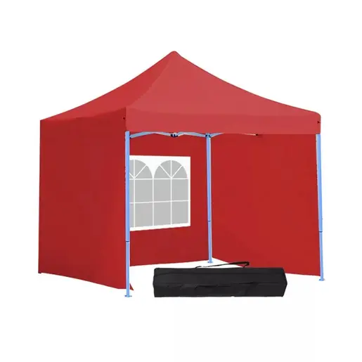 Paviljon sa Mehanizmom 3x3m Crveni Tri Stranice