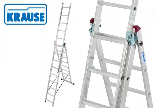 KRAUSE Corda Trodelne Aluminijumske Merdevine 3x9 - 5,3m