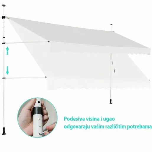Montelux Easy 350x120cm Bež Balkonska Tenda
