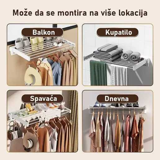 SuperHome Sklopiva Sušilica za Veš WS-D6