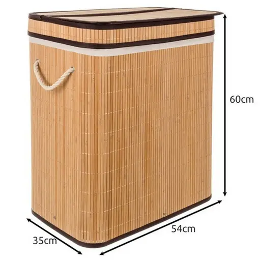 Ruhhy Korpa za Veš Bambus 60x54x35cm