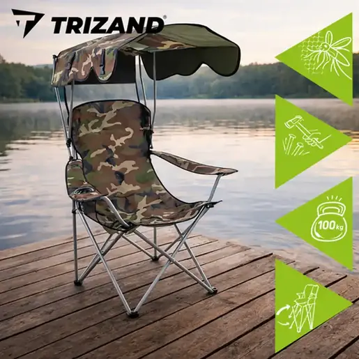 Trizand Ribolovačka Stolica sa Tendom Kamo