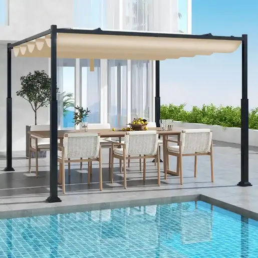 Venturo Prestige 3x3m Bež Pergola Čelična konstrukcija