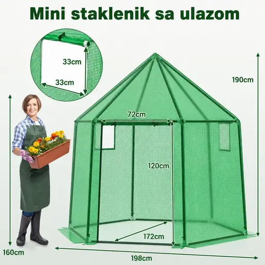 Venturo Green 198x172cm Plastenik Kupola