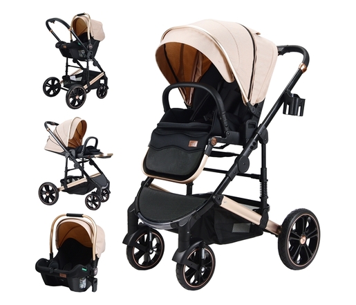 BBO KOLICA ZA BEBE (U8) MEGAMOVE SET - LATTE