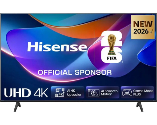Hisense LED TV 58" 58A6S, 4K Ultra HD, VIDAA Smart OS